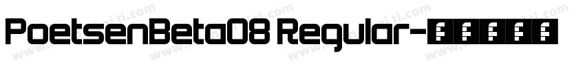 PoetsenBeta08 Regular字体转换